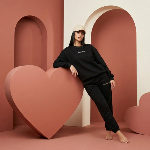 Conjunto Sudadera Monochrome Negro