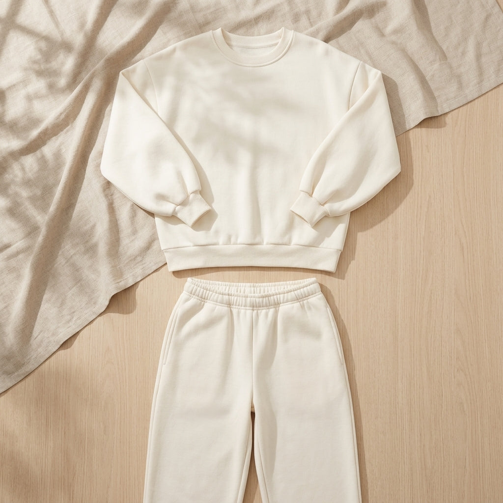 Conjunto Sudadera Basic Beige