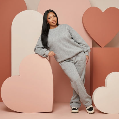 Conjunto Sudadera Basic Gris