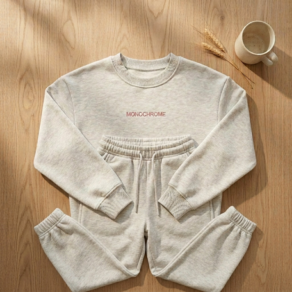 Conjunto Sudadera Monochrome Gris