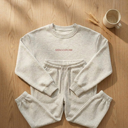 Conjunto Sudadera Monochrome Gris
