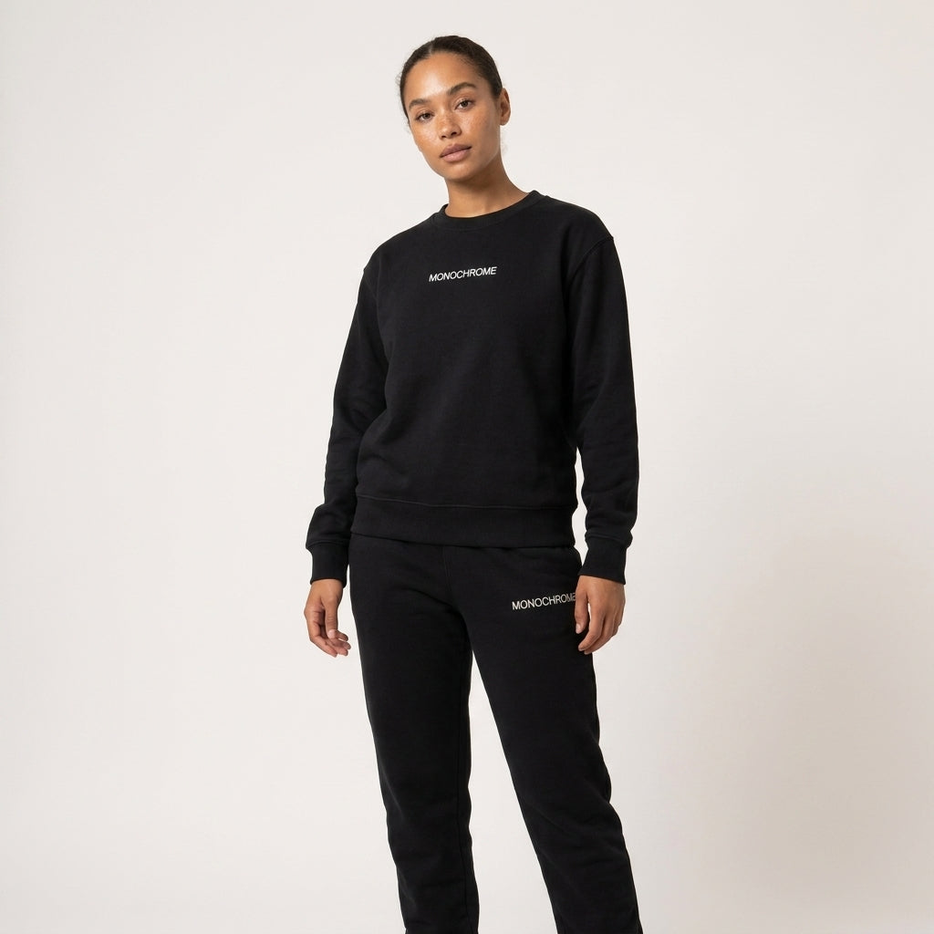 Conjunto Sudadera Monochrome Negro