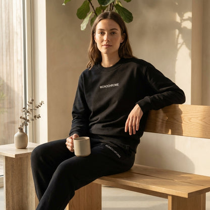 Conjunto Sudadera Monochrome Negro