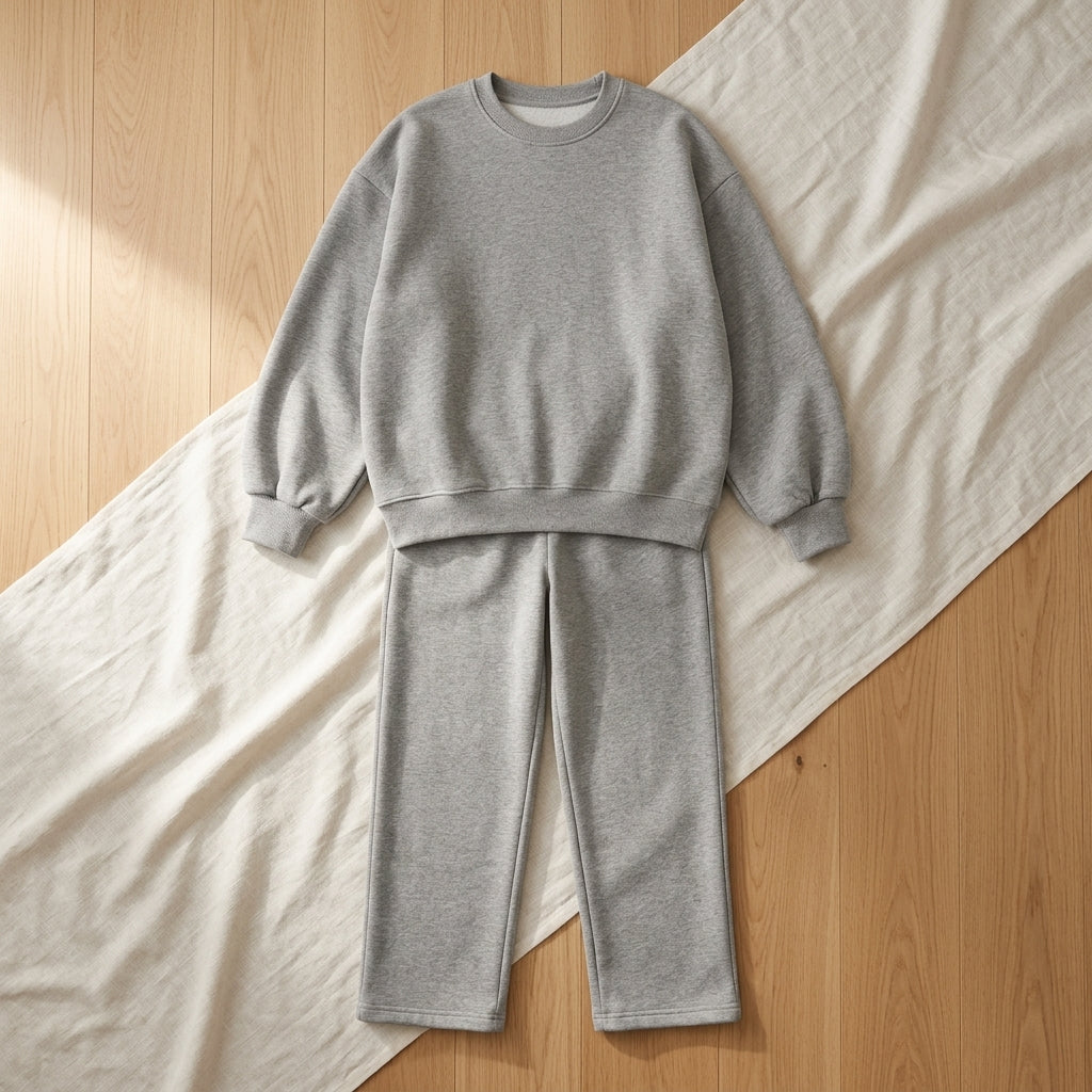 Conjunto Sudadera Basic Gris