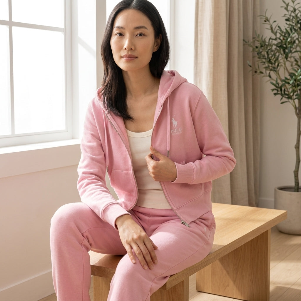 Conjunto Polo Rosa