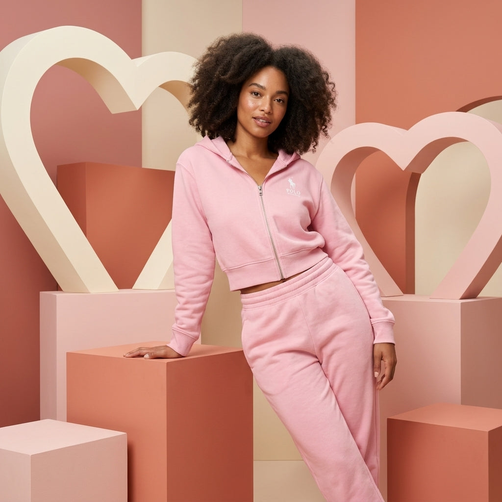Conjunto Polo Rosa